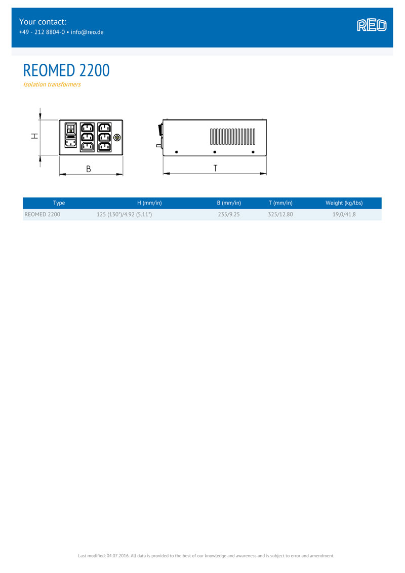 医用电源隔离器 REOMED220(图3)